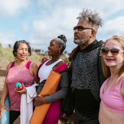 Portrait of Olha Zarichna, the yoga practice guide.